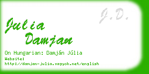 julia damjan business card
